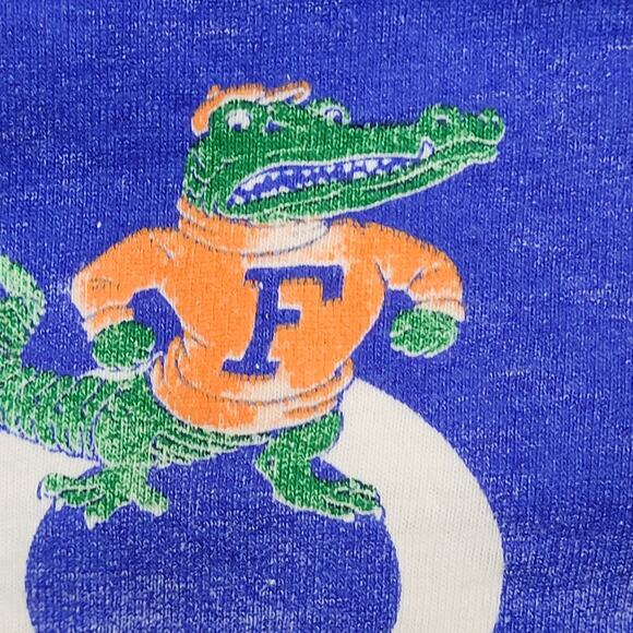 Vintage 80s Florida Gators Football Shirt M/L 20x23 Crop USA - Picture 11 of 16